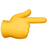 오른쪽 가리키는 손가락