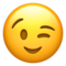 윙크한 얼굴